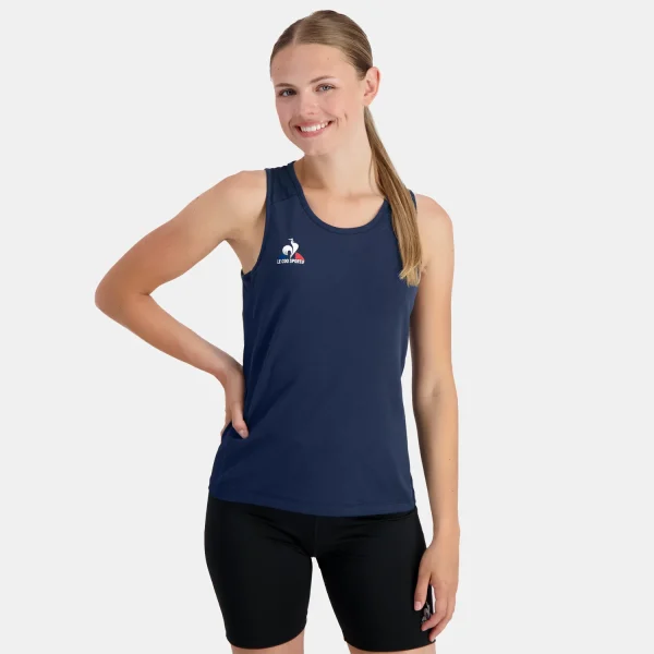 Playera Le Coq Sportif Mujer Azul - Imagen 3