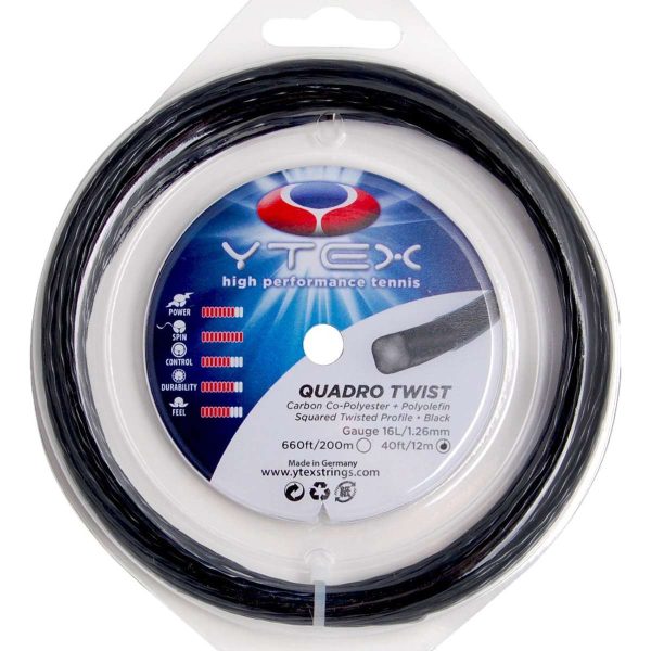 16L/1.26 mm Ytex Set Quadro Twist Black