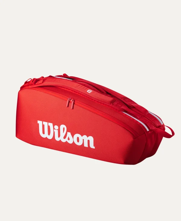 Raquetero Wilson Super Tour Red 6 Pack