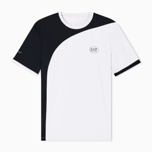 Playera EA7 TENNIS PRO M TEE Blanco/Negro