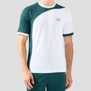 Playera EA7 TENNIS PRO M TEE Blanco/Verde